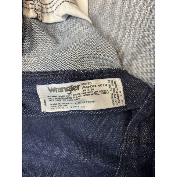 Wrangler Cowboy Cut Original Fit  Jeans Mens 34 936PWD  2 Pairs Rodeo Western - Picture 3 of 13